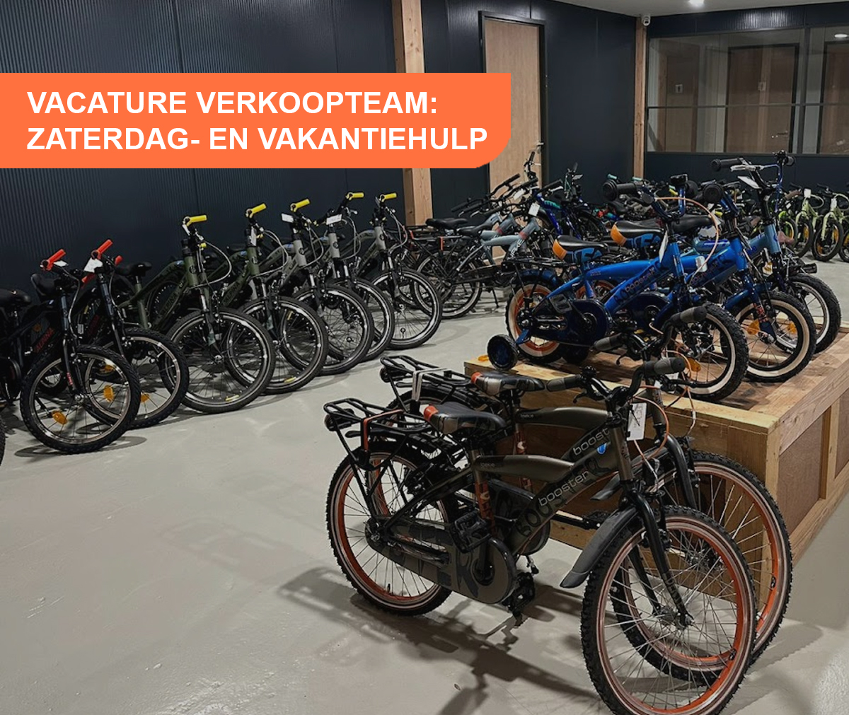 Vacature zaterdag- en vakantiehulp verkoop